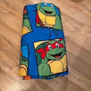 Teenage Mutant Ninja Turtles Twin Comforter Bedspread  Reversible Bright ~READ~